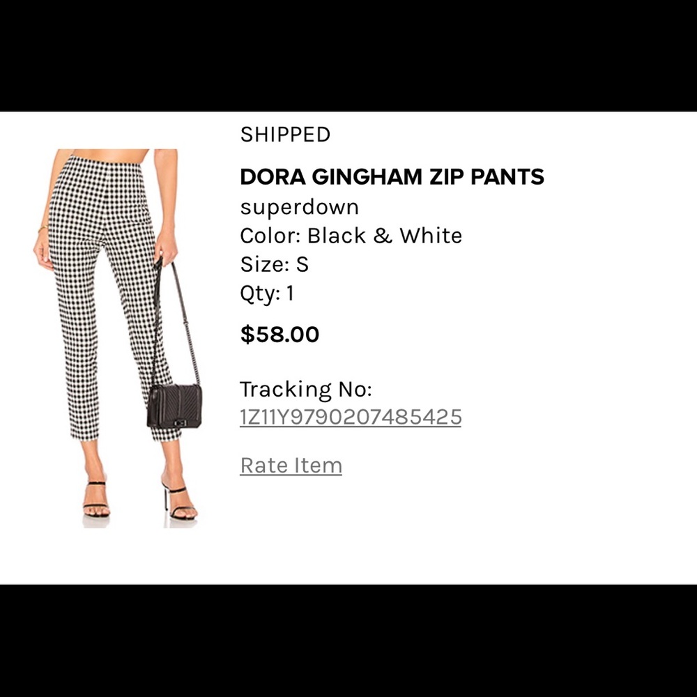 Dora Gingham ZIP Pants